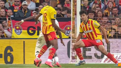 Lens-Nice : La faute de Diouf qui aurait pu valoir penalty