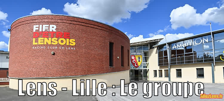 Le groupe du RC Lens pour le Derby face à Lille