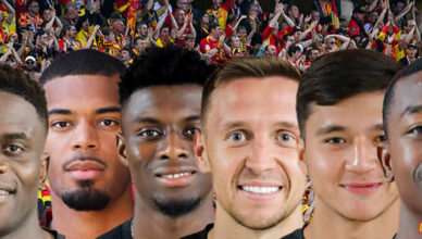 Les internationaux du Rc Lens