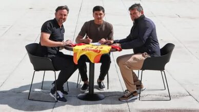 Signature de Khusanov au Rc Lens sur le terril de Noeux Les Mines