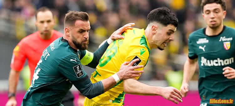 Jonathan Gradit, capitaine du Rc Lens à Nantes