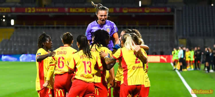 Les filles du RC Lens en Coupe de la Ligue