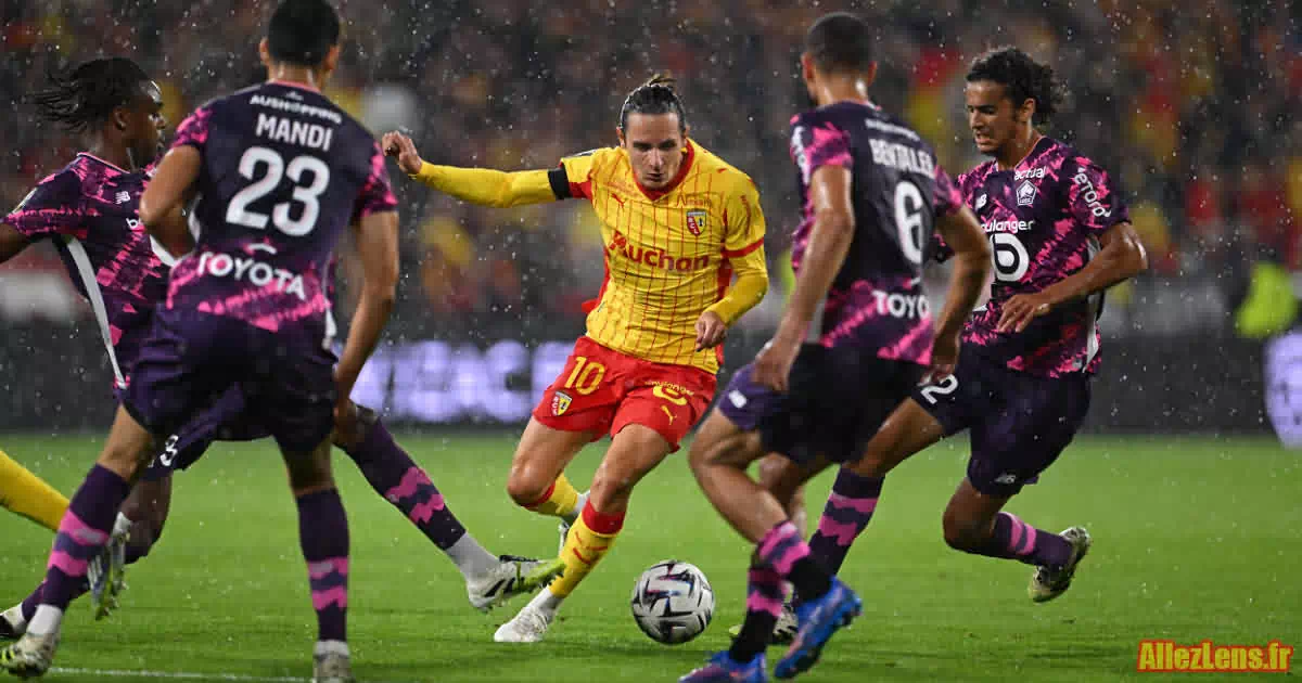 Florian Thauvin face au Losc au match aller à Bollaert