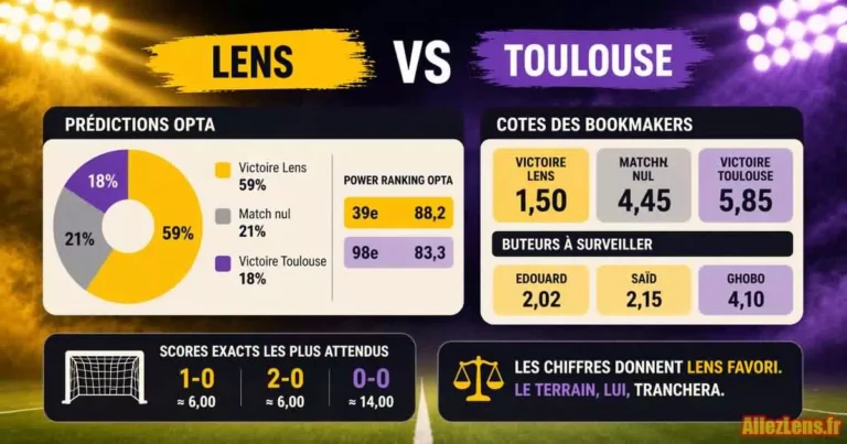Prédictions Lens - Toulouse