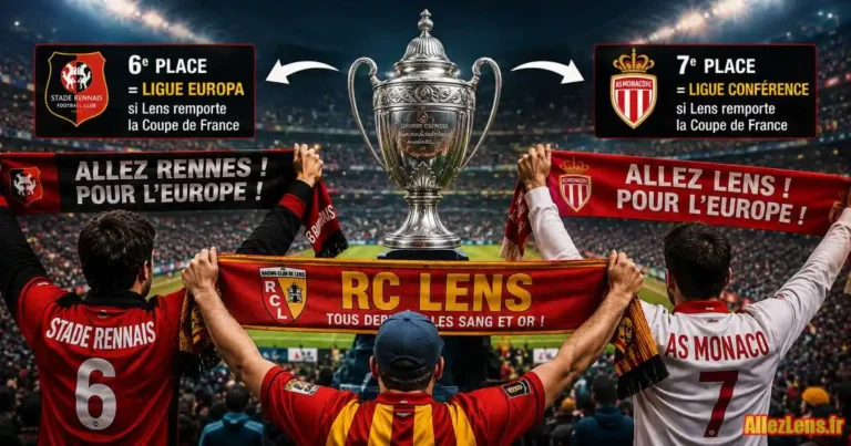 Les Rennais et les Monégasques vont supporter le RC Lens