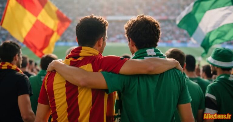 Supporters du RC Lens et de l'ASSE