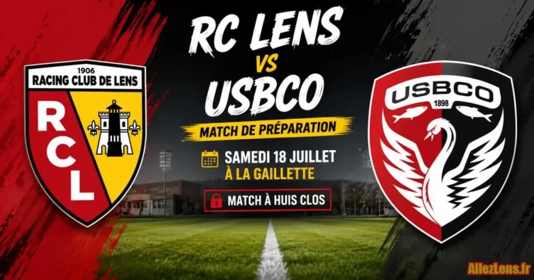 Le Rc Lens recevra en match de préparation l'USBCO avec un souci de gardiens.