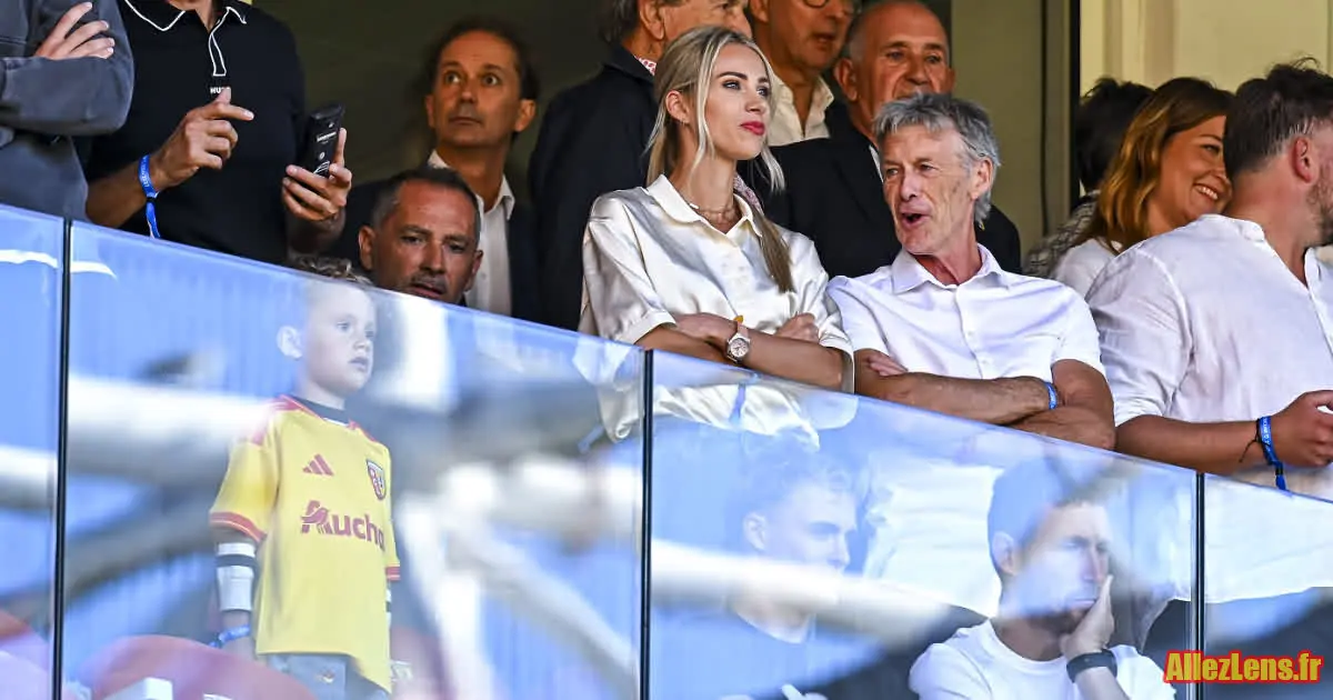 Marion Rousse et son fils à Bollaert