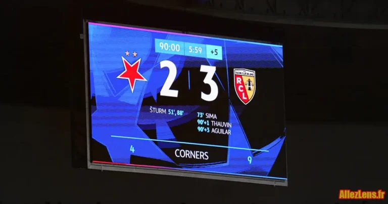 Le RC Lens s'impose au Slavia Prague