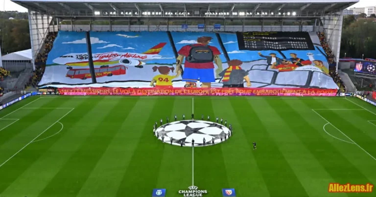 Le Tifo de la Marek lors de la réception du Sporting Portugal